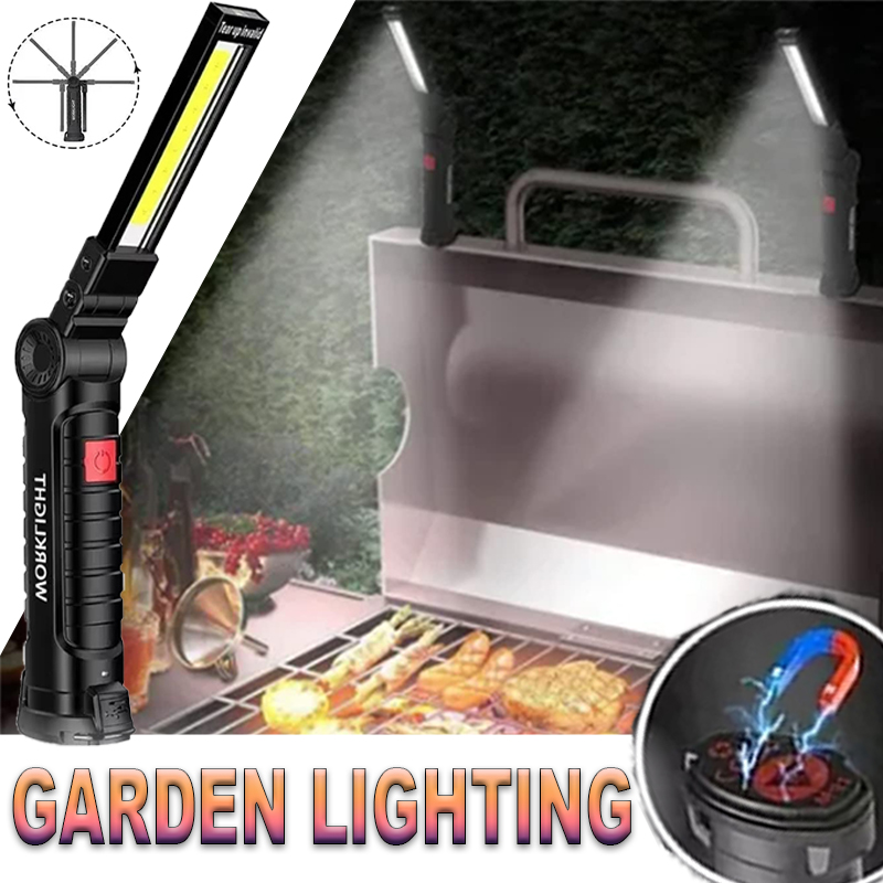Outdoor Lighting Repair - Портативный светодиодный фонарик с магнитным крючком,