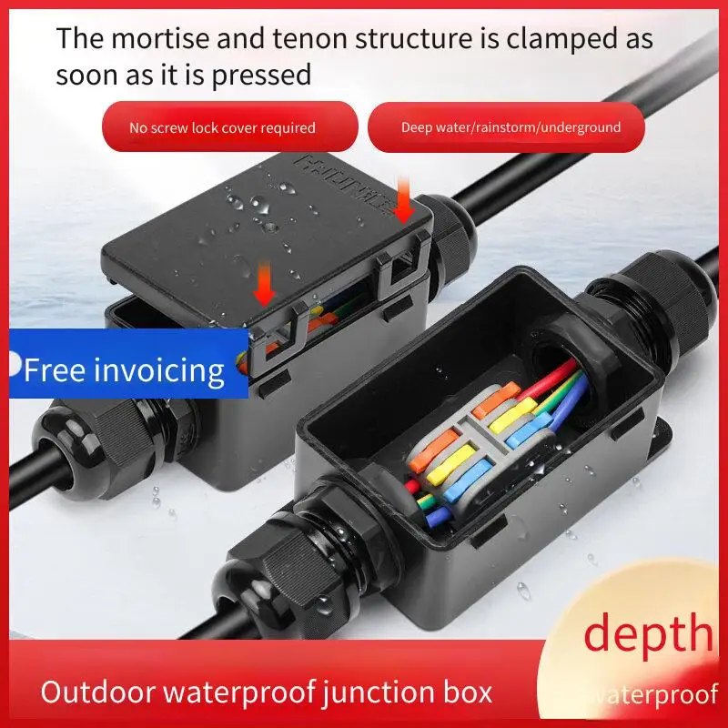 Outdoor Lighting Junction - Водонепроницаемый уличный клеммный блок-разъем для кабеля,